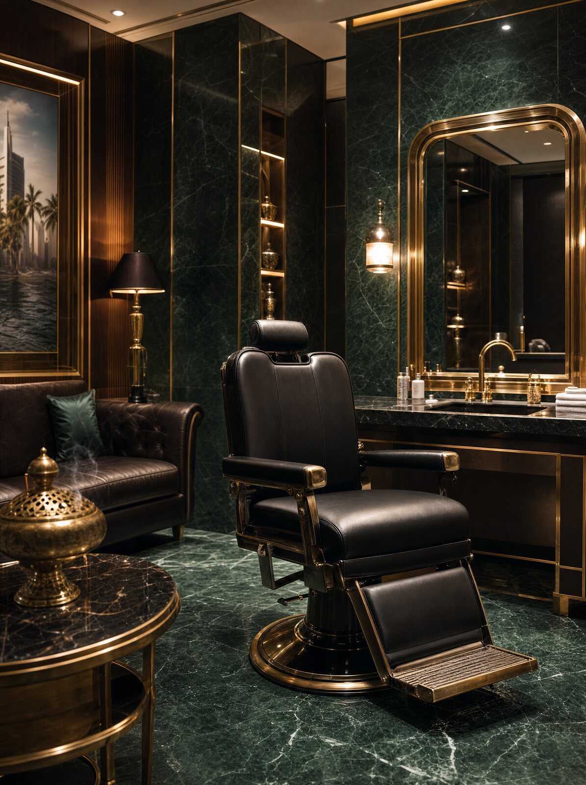 Private VIP grooming suite with a single chair